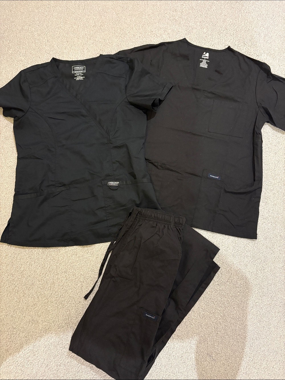 SCRUBS BUNDLE: Cherokee & Dagacci Black Scrubs